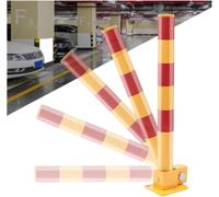 Parking Bollard,Foldable Safety Barrier,Rustproof Waterproof Driveway Traffic Security Bollards,