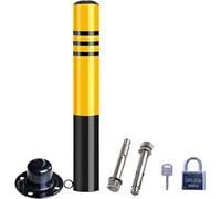 Parking Bollard Safety Bollard Post, Removable Security Posts For Driveways, Metal Anti-rust Parking Ber Easy Installation for Private Parking, Street