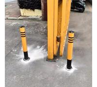 Parking bollards, 2 Pack Removable Parking Bollards for Driveway/Entrance/Park, Bolt Down Barricade Poles Access Control)(11.4 x 100cm (4 1/2 x 39 3/8in))