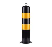 Parking bollards, Car Parking Space Security Bollards, Bollard Post with Reflective Tape, Steel Safety Bollards for Homev, for Driveway Pathways Walkway Garage Sidewalk(55CM 1pcs)