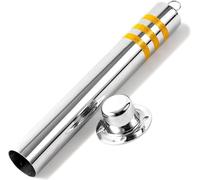 parking bollards, Stainless Steel Reflective Car Park Security Posts For Private Use Safety Parking Post(800x89mm/31.5x3.5in)