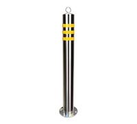 parking bollards， Traffic Control Posts with Reflective Tape, Driveway Parking Barriers with Hanging Ring, 80CM(80CM 1pcs)