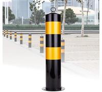 Parking Bollards with Reflective Tape for Driveway Security in Industrial, Commercial, and Private Use