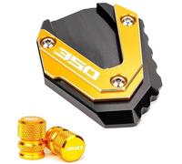 Parking Bracket Pad For ADV350 2021-2025 Motorcycle CNC Kickstand Side Stand Enlarge Pad Extension Plate Tire Valve Caps(Style 3)