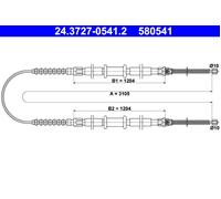 Parking Brake Cable ATE Fits FIAT Fiorino 7739156