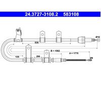Parking Brake Cable ATE Fits HYUNDAI Santa F I 59913-26150