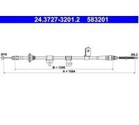 Parking Brake Cable ATE Fits KIA Rio 0K30A-44-410H