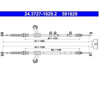 ATE 24.3727-1829.2 Handbrake cable