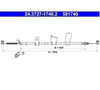 ATE 24.3727-1740.2 Handbrake cable
