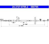 Parking Brake Cable ATE Fits OPEL CHEVROLET Astra J GTC Cruze J300 J305 522098