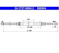 Parking Brake Cable ATE Fits PEUGEOT 405 I II 474573
