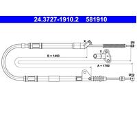 Parking Brake Cable ATE Fits TOYOTA Avensis 46420-20480