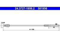 Parking Brake Cable ATE Fits TOYOTA Rav 4 III IV 46410-42050