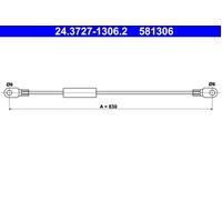 Parking Brake Cable ATE Fits VOLVO 740 760 1229785