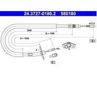 Handbrake Cable For Mercedes SPRINTER 96-06 VW LT 96-06 9044200285