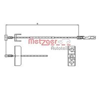 Parking Brake Cable Fits OPEL RENAULT NISSAN Vivaro Combi Bus 4408735