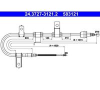 Handbrake cable 24.3727-3121.2 ATE for HYUNDAI GETZ