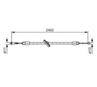 BOSCH 1 987 482 381 Handbrake cable