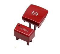 Parking Brake Interior Car Electronic Hand Parking Brake Switch Auto H Hold P Button Cover For BMW X5 E70 X6 E71 E72 61319148508 Park Brake Module(Red Set)