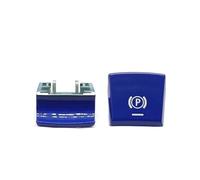 Parking Brake Motor Assembly For 5 7 Series For X3 For X4 For X5 For X6 M5 For F01 F02 Electronic Parking Brake Switch P Button Cover Handbrake(B Blue 1PC)