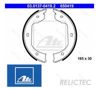 Fits ATE 03.0137-0419.2 Brake Shoe Set, parking brake UK Stock