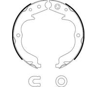 HELLA 8DA 355 050-041 Handbrake shoes