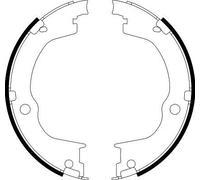 Parking Brake Shoe Set HELLA 8DA 355 050-791 Fits Chevrolet Opel Vauxhall