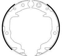 HELLA 8DA 355 050-871 Handbrake shoes