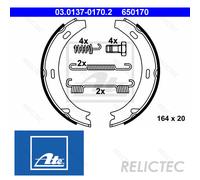 Parking Brake Shoe Set MB:W124,S124,W210,W201,W202,S202,R129,W245,W169,C124