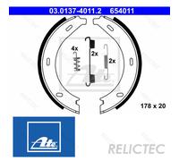 Parking Brake Shoe Set MB:W638,638/2,VITO,V A0034207020 A0024204720 0034207020