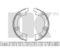 NK 2734790 Handbrake shoes