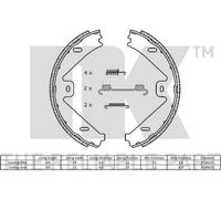 NK 2733802 Handbrake shoes