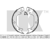 Handbrake Shoes Set 2745831 NK Parking 4654047020 4655047010 4655047020 Quality