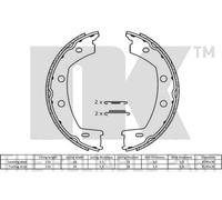 NK 2740768 Handbrake shoes