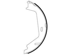 TEXTAR 91062300 Handbrake shoes