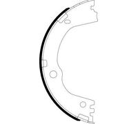 Parking Brake Shoe Set Rear 26mm Width Fits Hyundai Kia TEXTAR 91082500