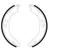 TEXTAR 91066700 Handbrake shoes