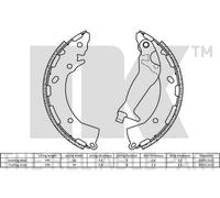 NK 2734789 Brake Shoe Set