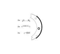 TEXTAR 91057900 Handbrake shoes