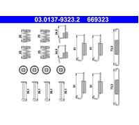 Parking Brake Shoes Accessory Kit ATE Fits CHEVROLET Epica DAEWOO Evanda 00-13