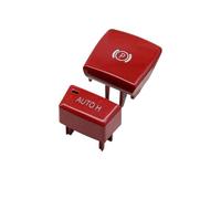 Parking Brake Switch Car Electronic Handbrake Parking Switch P Button Auto H Cover For X5 X6 E70 E71 E72 2007-2013 61319148508(Red Set)