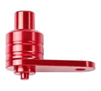 Parking Brake Switch, For CNC Aluminum Alloy Disc Brake Lock Lever with Touch Handbrake Button, E Scooter Brake Stopper for Handlebar, Compact Safety Lock Red Blue Black(Red)