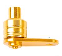 Parking Brake Switch, For CNC Aluminum Alloy Disc Brake Lock Lever with Touch Handbrake Button, E Scooter Brake Stopper for Handlebar, Compact Safety Lock Red Blue Black(Yellow)