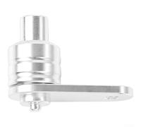 Parking Brake Switch, For CNC Aluminum Alloy Disc Brake Lock Lever with Touch Handbrake Button, E Scooter Brake Stopper for Handlebar, Compact Safety Lock Red Blue Black(Silver)