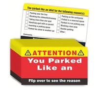 Parking Cards for Bad Parkers - 100 Piece Learn How to Park Cards - 3.5X2.01 Inches Tickets for Adults Women Men, Outdoor