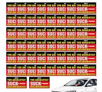 Parking Cards for Bad Parkers - 2X3.5 Inch Fake Prank Warning Labels | Multi-Reason Hilarious Violation Cards for Prank Property Parking Lot Garage Men Women