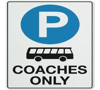 Parking Coaches Only Sign Signs Outdoor, Metal Signs For Business, Workplace, Office, Home, Delivery Signs, Road Signs, Garden Signs 12X12Inch