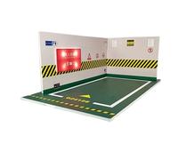 Parking Garage Model - 1:24 Scale Diecast Garage, LED Light Diorama | Collectible Car Display Scene, Underground Parking Lot Model for Bedroom Living Room Storage Decoration, 9.84x5.51x3.62 inches