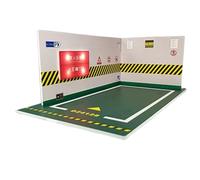 Parking Garage Model LED | 1:24 Scale Diecast Parking Lot Model PVC Simulation Underground Par-king Building | Car Model Collectibles for Bedroom Living Room Decoration with Light and Button Battery