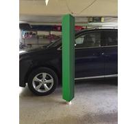 Parking Garage Pole Padding Wrap Self Adhesive Basement Pole, Basketball Pole Padding Outdoor Square 6x6 5x5 4x4, Replacement Rod Mat for Court(Green,9.5"x9.5" (24x24cm))
